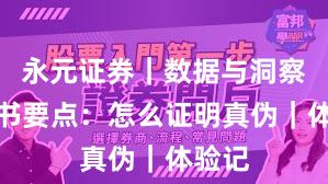 永元证券｜数据与洞察白皮书要点：怎么证明真伪｜体验记